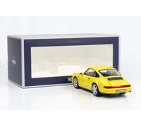 1:18 Porsche 911 964 Carrera 2 Coupe Jaune 1990 Norev 187328 Complet Ouverture