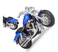 1:18 pour 2009 Fxdfse CVO Fat Bob Imitation Alliage Modèle De Moto Jouet avec Base