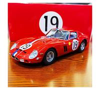 1 18 pour Ferrari 250GTO Simulation Alliage Voiture De Course Modèle Statique Véhicule À Collectionner Souvenirs Ornement Jouets Non RC(Rouge)