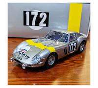 1 18 pour Ferrari 250GTO Simulation Alliage Voiture De Course Modèle Statique Véhicule À Collectionner Souvenirs Ornement Jouets Non RC(Argent)