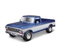 1 18 pour Ford 1979 F150 Pick-U Alliage Simulation Modèle De Voiture Meubles Décoration Bureau Bleu 27CM Hommes Garçons Filles Cadeau Collection Jouets