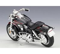 1:18 pour FXDFSE CVO Fat Bob 2009 Modèle De Moto Noir Modèle Moulé sous Pression De Vélo pour Cadeaux pour Enfants Collection Adulte