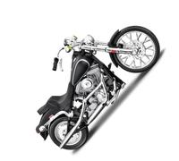 1:18 pour Harley pour Davidson 1984 FXST Softail Véhicules Moulés sous Pression Jouets De Collection pour Loisirs Modèle Moto