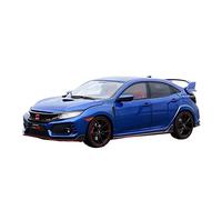 1 18 pour Honda Civic Blue FK8 Alliage Moulage sous Pression Modèle Voiture Décoration Collection Affichage Cadeau Voiture Miniature De Collection