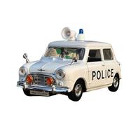 1:18 pour Mini Cooper Classique Alliage Modèle De Voiture Simulation Collection Ornement Voiture Miniature De Collection(White)