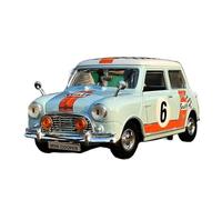 1:18 pour Mini Cooper Classique Alliage Modèle De Voiture Simulation Collection Ornement Voiture Miniature De Collection(Green)