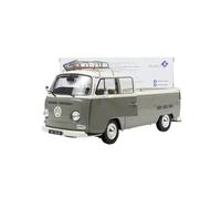 1:18 pour Volkswagen T2 Pick-UP Double Porte Simulation Alliage Modèle De Voiture Souvenir Affichage Statique Voiture Miniature De Collection