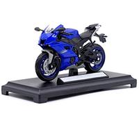 1:18 pour Yamaha YZF-R6 2020 Modèle De Moto Moulé sous Pression Jouet Amortisseur Shork Fonctionnel pour Enfants Cadeaux Collection Jouets