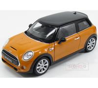 2016 New Mini Cooper S Hatchback Review Orange/Black 1:18 Welly 18050