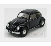 1:18 WELLY Volkswagen Beetle Classic Closed Roof 1950 Black WE18040BK