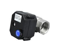 1/2" 3/4" 1" 1-1/4" Waterproof Motorized Ball Valve With Manual Switch DC12v DC24v DC9-36 Stainless Steel Electrical Ball Valve(24VDC_CR03)