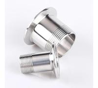 1/2 "3/4" 1 "2" BSP mâle X virole O/D 50.5MM 64MM 77.5MM Tri pince 304 acier inoxydable raccord sanitaire maison bière brassage(Size:DN20OD50.5MM)