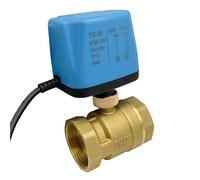 1/2" 3/4" 1" 2 Inch Brass Motorized Ball 2-Wire 220V 12V 24V Normally Closed/Open Electric Ball Valves for Water/Oil/Liquid(DN50,24VDC_CR704)