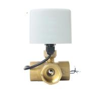 1/2" 3/4" 1" 2" Three Way Motorized Ball Valve 220V 12V 24V 3-Wire 2 Control Brass Electric Ball Valve Big Torque(1-1/2",24VDC)