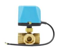 1/2" 3/4" 1" 2" Three WayBrass Electric Ball Valve 220V 12V 24V 2-Wire Motorized Ball Valve(1/2",24VDC_NORMALLY CLOSED)
