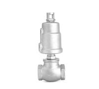 1/2 "3/4" 1 "tout en acier inoxydable T Type pneumatique fileté Globe vanne pneumatique Angle vanne eau vanne taille tambour vanne(3/4",Single Acting)
