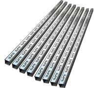 1 2 3 4 5 6 Paquet de 8 drains à Canal Mince, kit de Drainage de tranchée Robuste et étroit, Tuyau de Drainage de gouttière d'eaux pluviales de Circulation de Balcon d'égout Souterrain avec Plaque en
