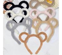 1/2/3/4/6/10pcs Bandeaux à oreilles d'ours, Bandeaux à oreilles de dessin animé mignons, Bandeaux à la mode pour femmes, Bandeau de célébrité Internet doux, Bandeau pour se laver le visage, Convient p