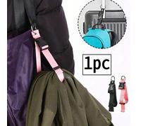 1/2/3/4 pièces Sangle d'emballage de valise anti-vol multifonctionnelle avec boucle de suspension extérieure noire/rose, sangle de fixation pour sports de plein air, boucle anti-vol portable pour baga