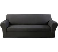 1/2/3/4 Seater Stretch Couch Cover imperméable Elastic Stretch Sofa Cover gaufré tissu Solid Color Couch Slipcover - Simple siège type A