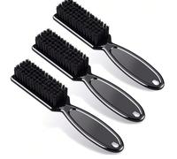 1/2/3/5/10/20/40/80 pièces Brosses à ongles transparentes à long manche, avec manches, brosses à poussière d'ongles en plastique, brosses à poussière d'ongles à manche droit multifonctionnel à poils d
