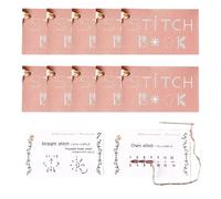 1/2/3/5/10 Ensembles -ni Livre De Couture Créatif - Livre De Points De Broderie | Ensemble De -ni Cartes À Coudre Créatives D IY | Élevez Vos Compétences En Couture | Apprenez Une Variété De Techn