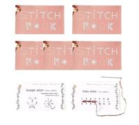 1/2/3/5/10 Ensembles -ni Livre De Couture Créatif - Livre De Points De Broderie | Ensemble De -ni Cartes À Coudre Créatives D IY | Élevez Vos Compétences En Couture | Apprenez Une Variété De Techn