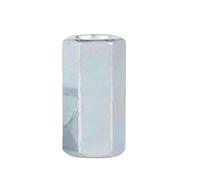 1/2/3/5pc M4 M5 M6 M8 Zingué Hexagone Extension Longue Tige Allongée Connecteur Manchon De Joint Écrou D'accouplement Tubulaire(M6x10x25-3pcs)