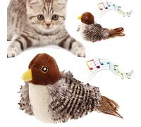 1/2/3/5pc Oiseau Gazouillant Simulé - Jouets Interactifs En Plumes De Chat | Jouet Pour Oiseau De Compagnie Melody Chaser | Jouet De Chat D'oiseau De Simulation | Jouets Pour Chats En Peluche