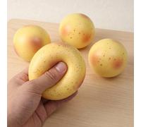 1/2/3/5pcs Jouet anti-stress en forme de pomme de terre à presser, jouet alimentaire réaliste à presser, toucher doux et résistant à l'usure pour les mains, convient pour la décoration de bureau, joue
