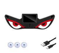 1/2/3/6pcs Solar Demon Eye LED Car Window Light, Waterproof Devil Eyes Light Gen-2 No Drill Suction Cup Dynamic Windshield Ambient Lamp Solar and USB Powered Flicker Signal Warning Lights (B1)