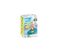 Playmobil 71414 1.2.3 & Disney : Tigrou avec canot - Jouet de Bain avec Le Personnage de Tigrou du Dessin animé Winnie l'ourson, Un Bateau Flottant et Un Poisson - pour Les Tout-Petits 18-36 Mois