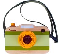 1, 2, 3 Ans Bambin en Bois Mini Faux Appareil Photo Jouet, garçons, Filles, Enfants accrocher Cou Accessoires de Photographie