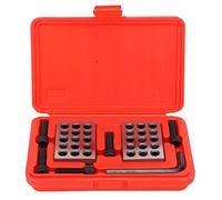 1-2-3 Blocs Paire Assortie En Acier Trempé 23 Trous Fraisage De Machiniste De Précision, Outils Industriels Ensemble De Blocs 1-2-3 Ultra Précision Avec Vis, Boîte En Plastique
