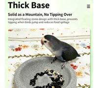 1/2/3 PCS Pumice Stone Bird Feeder, Natural Pumice Grooming Feeder, Wear Resistant Multifunctional Feeding & Bath Bowl for Cockatoo, Cockatrds, Small Animal, Indoor, Outdoor，1pc