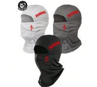 1/2/3 pièces Cagoule imprimée signe dollar Backwoods, masque de ski en maille respirante couvrant tout le visage, style hip-hop de rue pour moto, course et port quotidien gris foncé,noir,blanc,3 noirs