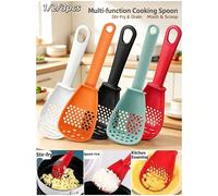 1/2/3 pièces Ensemble d'outils de cuisine multifonctions 7-en-1 - Presse-ail, fouet à blanc d'œuf & séparateur de jaune, presse-purée avec passoire & grattoir | Gadgets de cuisine gain de place pour l