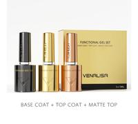 1/2/3 pièces Kit Venalisa 10ml vernis à ongles HEMA/TPO Base gratuite diamant Ultra brillant trempé longue tenue couche de finition vernis Gel mat 5022c
