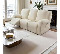 1/2/3 places Housses de canapé inclinable Housses de canapé inclinable en jacquard extensible pour canapé inclinable, fauteuil relax, housses de meubles, 4 pièces/6 pièces/8 pièces Siège unique,2 Sièg