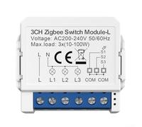 1/2/3 voies pour TUYA Smart pour interrupteur de lumière ZIGBEE sans neutre Mini circuit intelligent (pour ZIGBEE 3 Road)