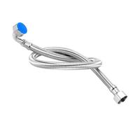 1/2 304 Stainless Steel Hose 90 Degrees Bend Pipe Bellows Toilet Hoses Bathroom Accessories Plumbing Hardware Products Pipes Washing Machine Inlet Pipe(200cm)