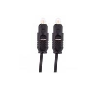 1/2 / 3M numérique à fibre optique audio optique Câble SPDIF MD DVD Toslink cordon plomb Noir G