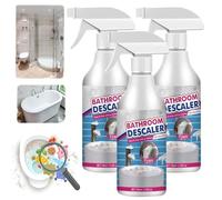 1/2/3Pcs Bathroom Descaler Foam Spray, Limescale Remover Spray, Power Bathroom Descaler Foam Cleaner, All-Purpose Stubborn Stains Cleaner for Bathtub,Toilet,Glass,Faucet, Fresh Scent (3)