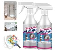 1/2/3Pcs Bathroom Descaler Foam Spray, Limescale Remover Spray, Power Bathroom Descaler Foam Cleaner, All-Purpose Stubborn Stains Cleaner for Bathtub,Toilet,Glass,Faucet, Fresh Scent (2)