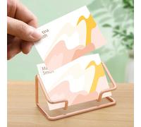 1/2/3pcs Porte-cartes de visite ajouré, boîte de rangement créative, présentoir de bureau, cadeau idéal, plusieurs couleurs disponibles, essentiel pour le bureau d'entreprise, présentoir de cartes de 