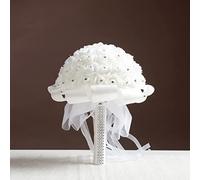 1/2/4/6 bouquets de fleurs de mariage de 10 pouces pour mariée, demoiselle d'honneur, faux bouquets roses arrangements floraux avec diamants et rubans souples pour décorations de mariage