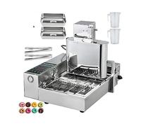 1/2/4/6 rangées électrique beignet gaufrier entièrement automatique crêpe Sandwich friteuse Machine cuisine appareil de cuisson Commercial,Stabilité élevée(7L 6000W,Grey)