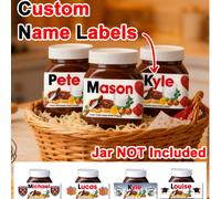 1/2/4/8 pièces Étiquettes personnalisées pour bocaux, décorations de fête, convient pour les rassemblements et les célébrations, surprise exclusive pour les amateurs de chocolat. Cadeau de la Saint-Va