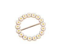 1/2/4/8PCS Corner Waist Knotted Brooches Metal Hijab Scarf Ring Button Shirt T-shirt Fixed Buckle Accessories pour femmes filles accessoires décoratifs(Color 3,8PCS)