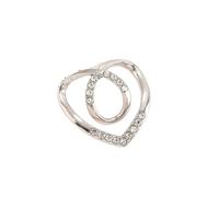 1/2/4/8PCS Corner Waist Knotted Brooches Metal Hijab Scarf Ring Button Shirt T-shirt Fixed Buckle Accessories pour femmes filles accessoires décoratifs(Color 4,2PCS)